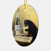 Retro frans poster "absinthe bourgeois" keramisch ornament (Links)