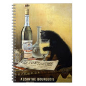 Retro frans poster "absinthe bourgeois" notitieboek (Voorkant)