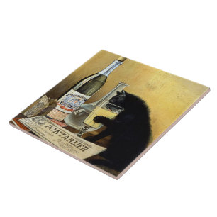 Retro frans poster "absinthe bourgeois" tegeltje