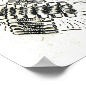 Retro  Franse haarstijlen en beheer Poster (Hoek)