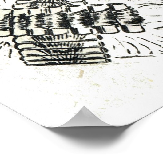 Retro Franse haarstijlen en beheer Poster (Hoek)