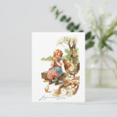  Retro Franse Paas Kaart (Staand voorkant)