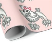 Retro Franse Poodle Inpakpapier (Rol Hoek)