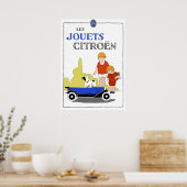  retro Franse speelgoed pedaalauto van de jaren 20 Poster (Keuken)