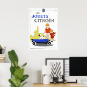  retro Franse speelgoed pedaalauto van de jaren 20 Poster (Thuiskantoor)