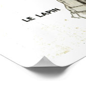 Retro  Franse vormen voor schaduwpoppen Poster (Hoek)