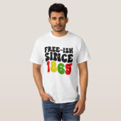 Retro Free-Ish sinds 1865 juni T-shirt (Voorkant volledig)