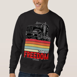 Retro  Freedom Convoy 2022 Canadian Trucker Trui