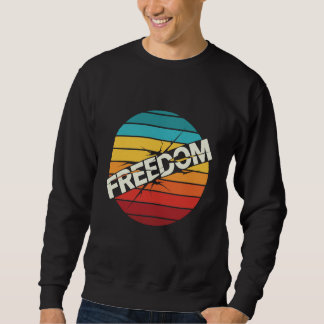 Retro Freedom Grafische T-Shirt – Vintage Typograf