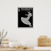 Retro French 1920s stijl Mistinguett 2 Poster (Keuken)