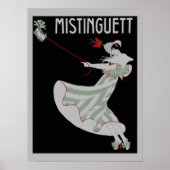 Retro French 1920s stijl Mistinguett 2 Poster (Voorkant)