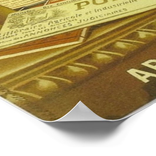  Retro French Absinthe Bourgeois Black Cat Poster (Hoek)