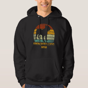 Retro French Bulldog mama Doxie Dog Owner Moeder P Hoodie