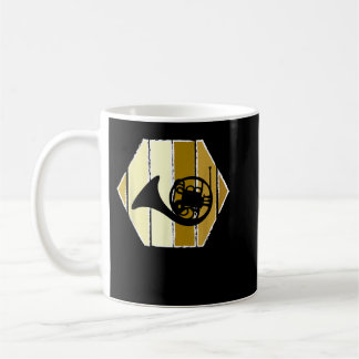 Retro French Horn Marching Band -  Brass Ho Koffiemok