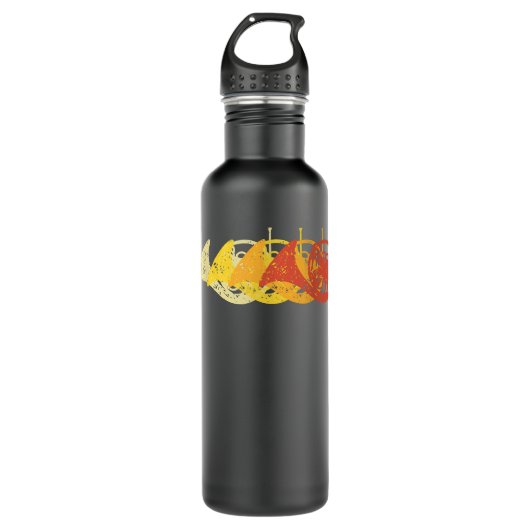 Retro French Horn Player Hornist Brass Instrument  Waterfles (Voorkant)