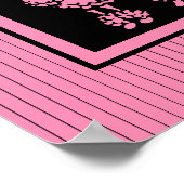 Retro French Pink Poodle Poster Wall Art Gift (Hoek)