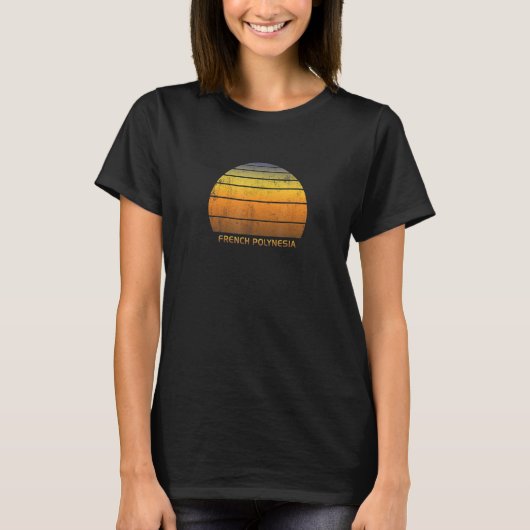 Retro French Polynesia T-shirt (Voorkant)