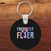 Retro frequente vlieger cheerleaderteam cheerleade sleutelhanger (Voorkant)