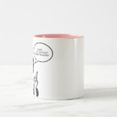 Retro Freudian Slip Tweekleurige Koffiemok (Center)