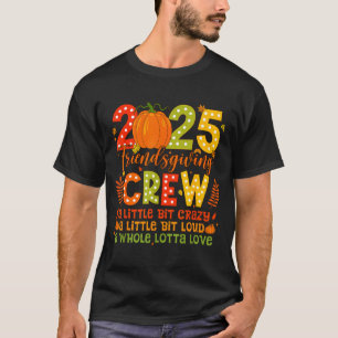 Retro Friendsgiving Squad 2025 Thanksgiving Groep  T-shirt