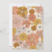 Retro Friendsgiving Thanksgiving Diner Kaart (Achterkant)