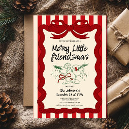 Retro Friendsmas-feest Kaart