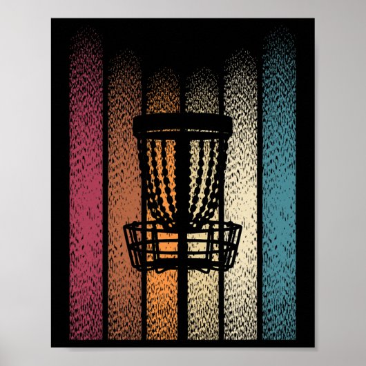 Retro Frisbee Disc Golf _5 Poster (Voorkant)