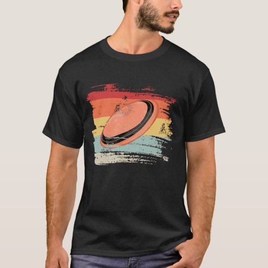 Retro Frisbee Disk Golf 3 T-shirt (Voorkant)