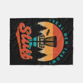 Retro Frisbee Golf Disc Golf Grappig Fleece Deken (Voorkant (Horizontaal))