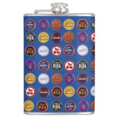 Retro frisdrankdop fles, vintage popart heupfles (Voorkant)