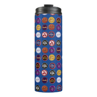 Retro frisdrankdop thermische tumbler, vintage pop thermosbeker