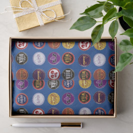 Retro frisdrankdop tissuepapier, Cadeau voor vinta Tissuepapier