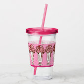 Retro frisdrankwinkel acryl tumbler drinkbeker (Achterkant)