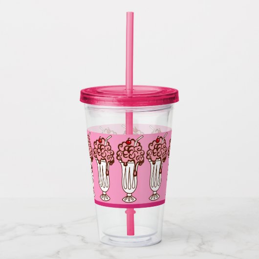 Retro frisdrankwinkel acryl tumbler drinkbeker (Voorkant)