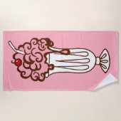 Retro frisdrankwinkel strandhanddoek strandlaken (Voorkant)