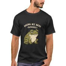 Retro Frog Barely Trying Men’s Graphic T-Shirt