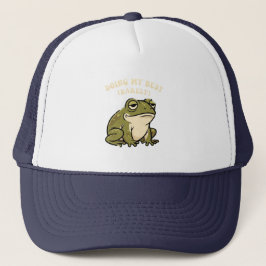 Retro Frog Barely Trying Trucker Hat Trucker Pet