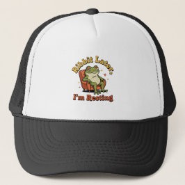 Retro Frog Chill Humor Trucker Hat Trucker Pet