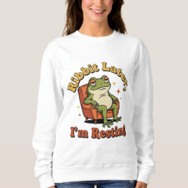Retro Frog Chill Quote Women’s Sweatshirt
