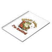Retro Frog Funny Quote Lined Notebook Notitieboek (Linkerzijde)