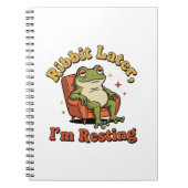 Retro Frog Funny Quote Lined Notebook Notitieboek (Voorkant)