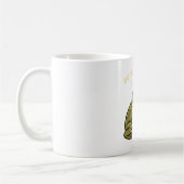 Retro Frog Minimal Effort White Mug Koffiemok (Links)