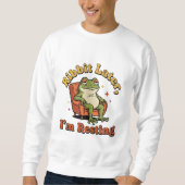 Retro Frog Relax Humor Men’s Sweatshirt (Voorkant)
