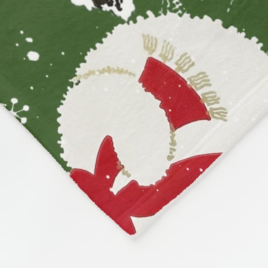 Retro Frosty Snowmen Fleece Deken (Hoek)