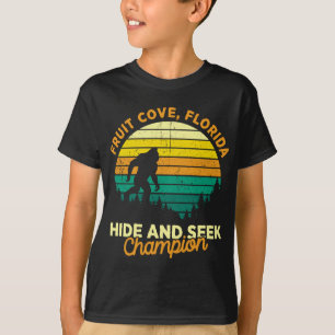 Retro Fruit Cove, Florida Grote voet Souvenir T-shirt