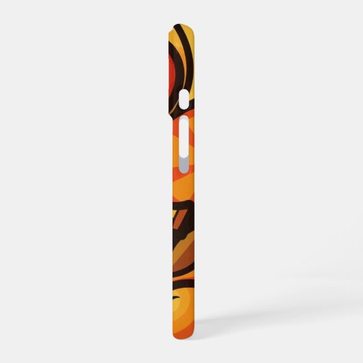 Retro Fruit Waves iPhone 16 Hoesje (Linkerkant)