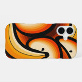 Retro Fruitgolven iPhone 16 Hoesje (Achterkant horizontaal)