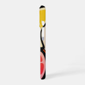 Retro Fruitgolven iPhone 16 Hoesje (Linkerkant)
