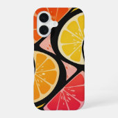 Retro Fruitgolven iPhone 16 Hoesje (Achterkant)