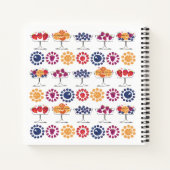 Retro fruitsalade gepersonaliseerd recept kookboek notitieboek (Achterkant)